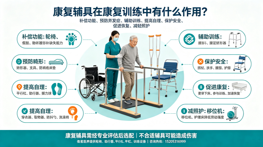 康复辅具在康复训练中有什么作用？