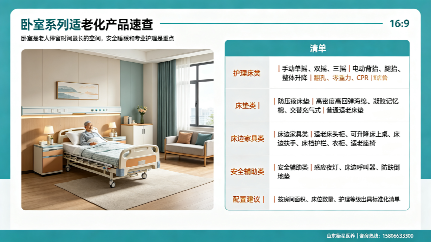 卧室系列适老化产品有哪些？