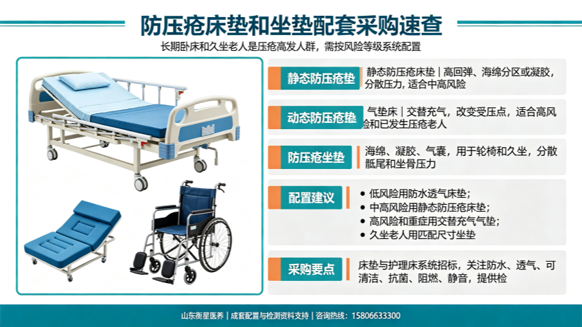 防压疮床垫和坐垫如何配套采购？