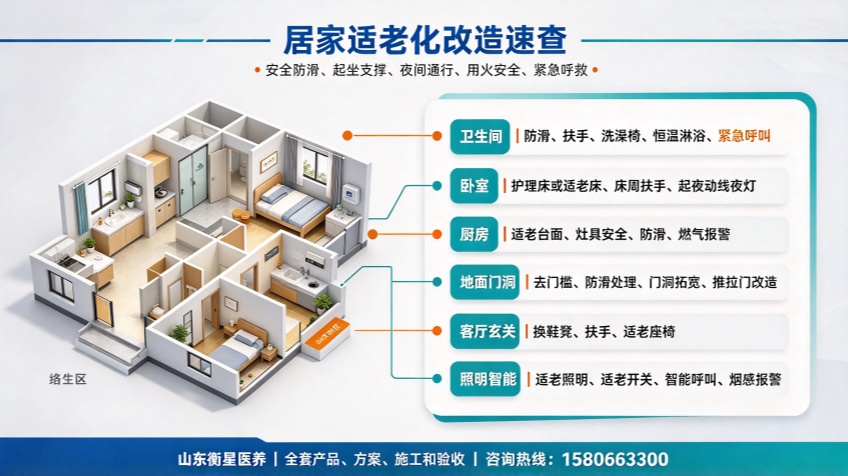 老旧小区居家适老化改造主要包括哪些内容？