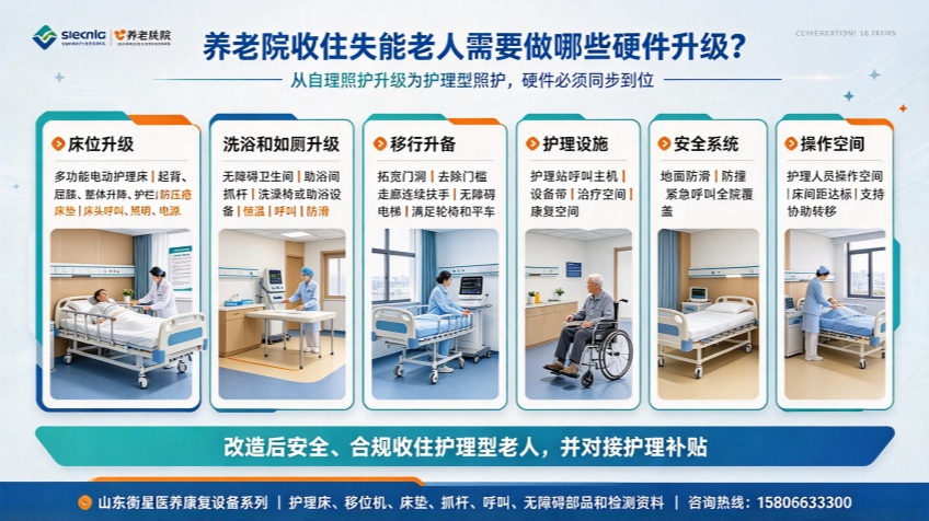 养老院收住失能老人需要做哪些硬件升级？